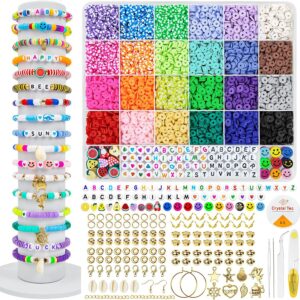 24-Color 6600-Piece Polymer Clay Bead Kit for DIY Jewelry Making