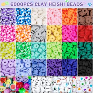 24-Color 6600-Piece Polymer Clay Bead Kit for DIY Jewelry Making - view 2