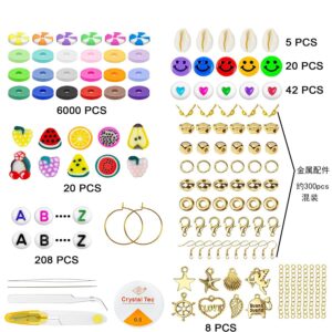 24-Color 6600-Piece Polymer Clay Bead Kit for DIY Jewelry Making - view 5