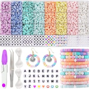 Polymer Clay Pearl Bracelet Making Kit with Letter Beads