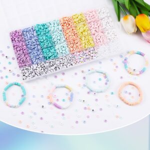 Polymer Clay Pearl Bracelet Making Kit with Letter Beads - view 3