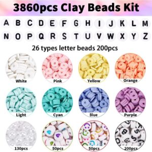 Polymer Clay Pearl Bracelet Making Kit with Letter Beads - view 5