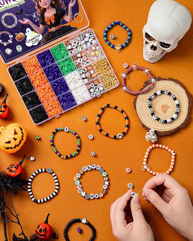 Halloween Jewellery Making Kit - Pumpkin & Ghost Candy Box Set - view 7